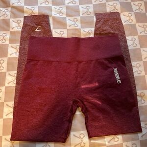 Adapt Ombré Seamless Legging Burgundy Size Medium